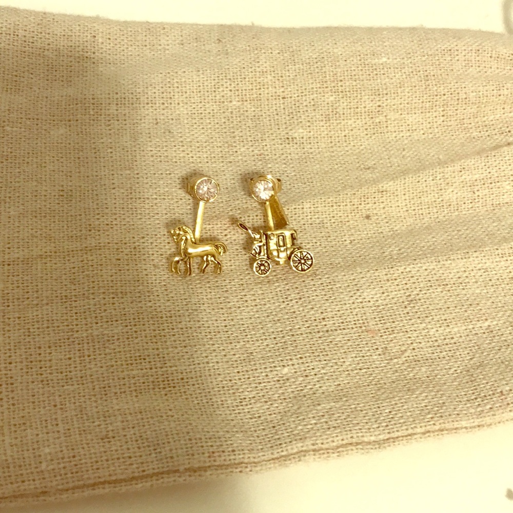 COACH ear jacket earrings